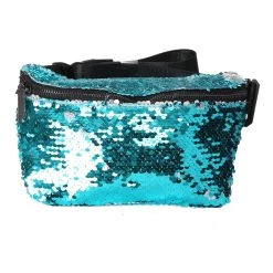 Scratch Tracks Flapper Bum Bag Teal/Silver Fydelity