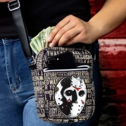 Buckle-Down Friday The 13th Hockey Mask Crossbody Bag