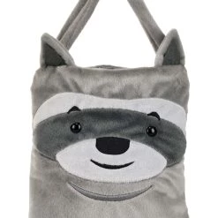 BigWan Apparel Co. Fuzzy Raccoon Trick-or-Treat Bag