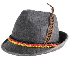 Beistle Grey German Alpine Hat