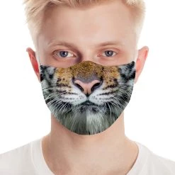Creative Apparel Get 'Em Tiger Face Mask