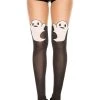 Music Legs Ghost Print Tights For Women