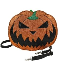 Comeco Glitter Jack O' Lantern Crossbody Bag