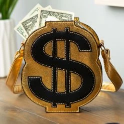 Fushengyuan Industry CO., Gold Dollar Sign Costume Purse