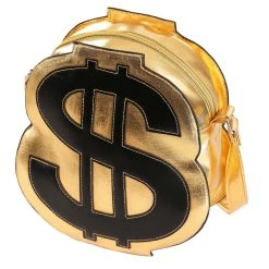 Fushengyuan Industry CO., Gold Dollar Sign Costume Purse -Cheap Halloween Store gold dollar sign purse alt 2