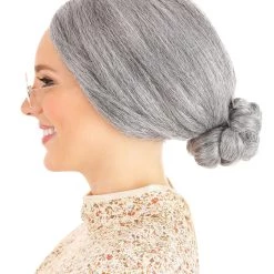 Westbay, Inc Grey Old Lady Wig -Cheap Halloween Store grey old lady wig alt 1