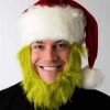 Elope Grinch Costume Hat With Fur Beard