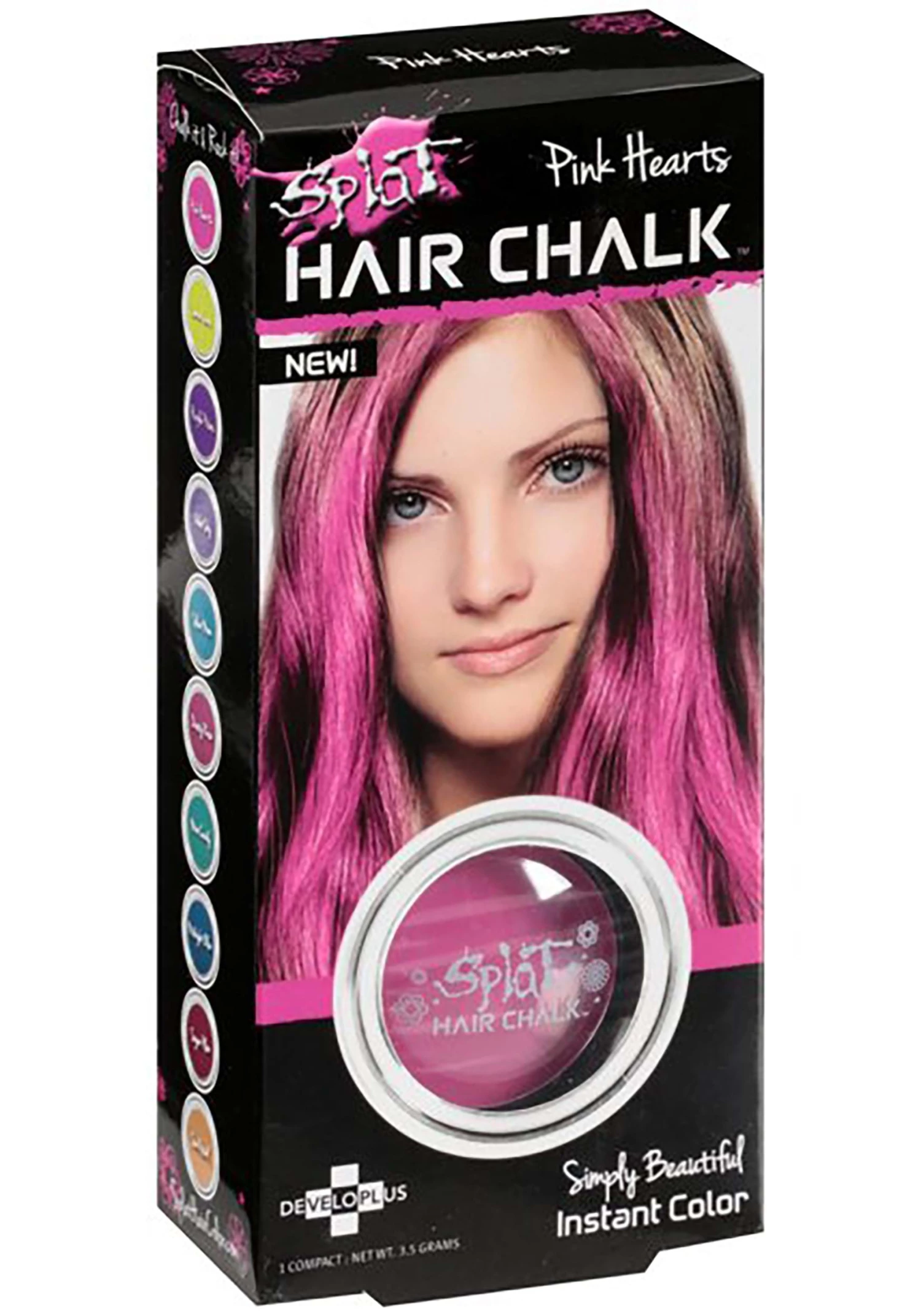 Developlus Splat- Hair Chalk In Pink Hearts (Fuchsia) 1 Developlus Splat- Hair Chalk In Pink Hearts (Fuchsia)