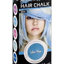 Developlus Splat- Hair Chalk In Silver Moon ( Light Blue)