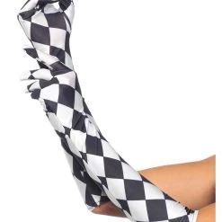 Leg Avenue Harlequin Elbow Length Gloves