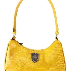 Bioworld Merchandising / Independent Sales Harry Potter Hufflepuff Metal Badge Shoulder Bag