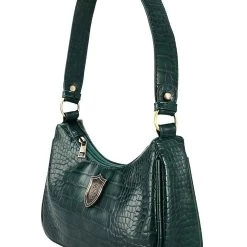 Bioworld Merchandising / Independent Sales Harry Potter Slytherin Metal Badge Shoulder Bag 9 Bioworld Merchandising / Independent Sales Harry Potter Slytherin Metal Badge Shoulder Bag -Cheap Halloween Store harry potter slytherin metal badge shoulder bag alt 3