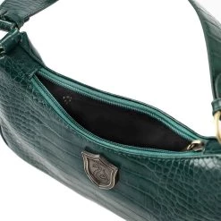 Bioworld Merchandising / Independent Sales Harry Potter Slytherin Metal Badge Shoulder Bag 11 Bioworld Merchandising / Independent Sales Harry Potter Slytherin Metal Badge Shoulder Bag -Cheap Halloween Store harry potter slytherin metal badge shoulder bag alt 5