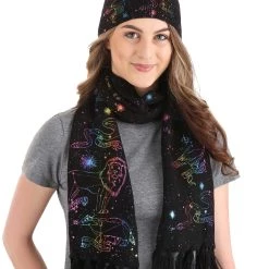 Elope Knit Scarf Hogwarts House Emblem Constellations -Cheap Halloween Store hogwarts house emblem constellations knit scarf alt 3