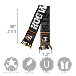 Elope Hogwarts Winter Reversible Knit Scarf 7 Elope Hogwarts Winter Reversible Knit Scarf -Cheap Halloween Store hogwarts reversible knit scarf alt 3