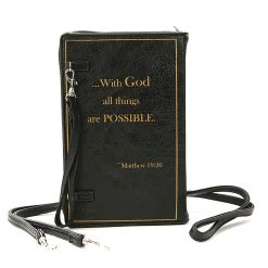 Comeco Holy Bible Crossbody Purse