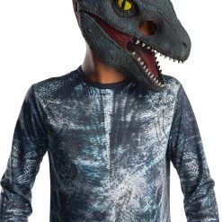 Rubies Costume Co. Inc Kids Jurassic World 2 Blue Velociraptor 3/4 Mask