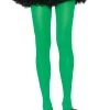 Leg Avenue Kelly Green Nylon Tights