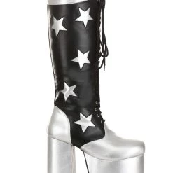 A Leading Role KISS Starchild Boots For Men 8 A Leading Role KISS Starchild Boots For Men -Cheap Halloween Store kiss starchild boots alt 2
