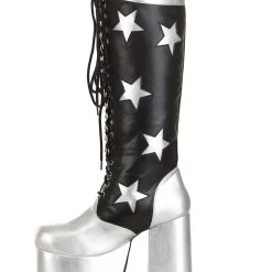 A Leading Role KISS Starchild Boots For Men 9 A Leading Role KISS Starchild Boots For Men -Cheap Halloween Store kiss starchild boots alt 3