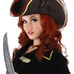 Elope Lady Buccaneer Black Costume Hat