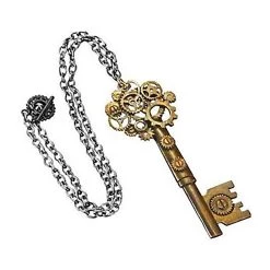 Elope Large Key Gear Adult Necklace