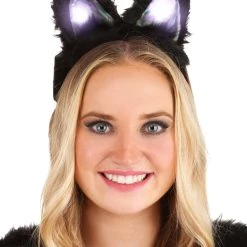 Elope Light-Up Black Cat LumenEars Glowing Headband 15 Elope Light-Up Black Cat LumenEars Glowing Headband -Cheap Halloween Store light up black cat lumenears headband 1