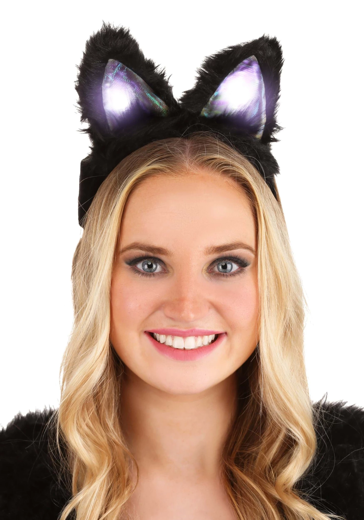 Elope Light-Up Black Cat LumenEars Glowing Headband 6 Elope Light-Up Black Cat LumenEars Glowing Headband - Image 6