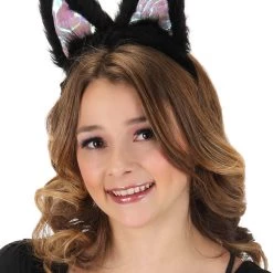 Elope Light-Up Black Cat LumenEars Glowing Headband 14 Elope Light-Up Black Cat LumenEars Glowing Headband -Cheap Halloween Store light up black cat lumenears headband