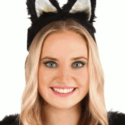 Elope Light-Up Black Cat LumenEars Glowing Headband