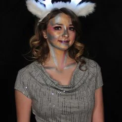 Elope White Light-Up Deer Antlers LumenHorns Headband -Cheap Halloween Store light up deer antlers white lumenhorns headband 1