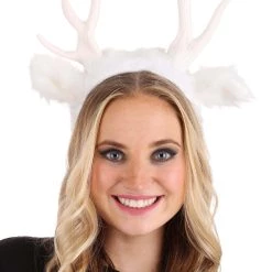 Elope White Light-Up Deer Antlers LumenHorns Headband -Cheap Halloween Store light up deer antlers white lumenhorns headband 2