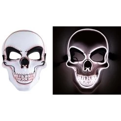 Funny Fashions Light Up Skull Mask