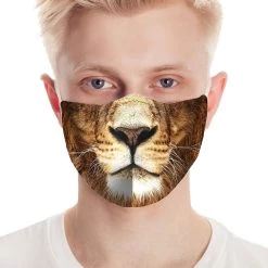 Creative Apparel Lion Realistic Face Mask