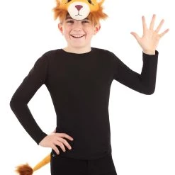 Elope Plush Lion Headband & Tail Kit -Cheap Halloween Store lion plush headband tail kit alt 5