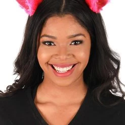 Elope Magenta Anime Cat Ears Headband