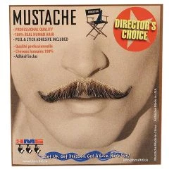 Fun World Gray Magician Mustache Accessory