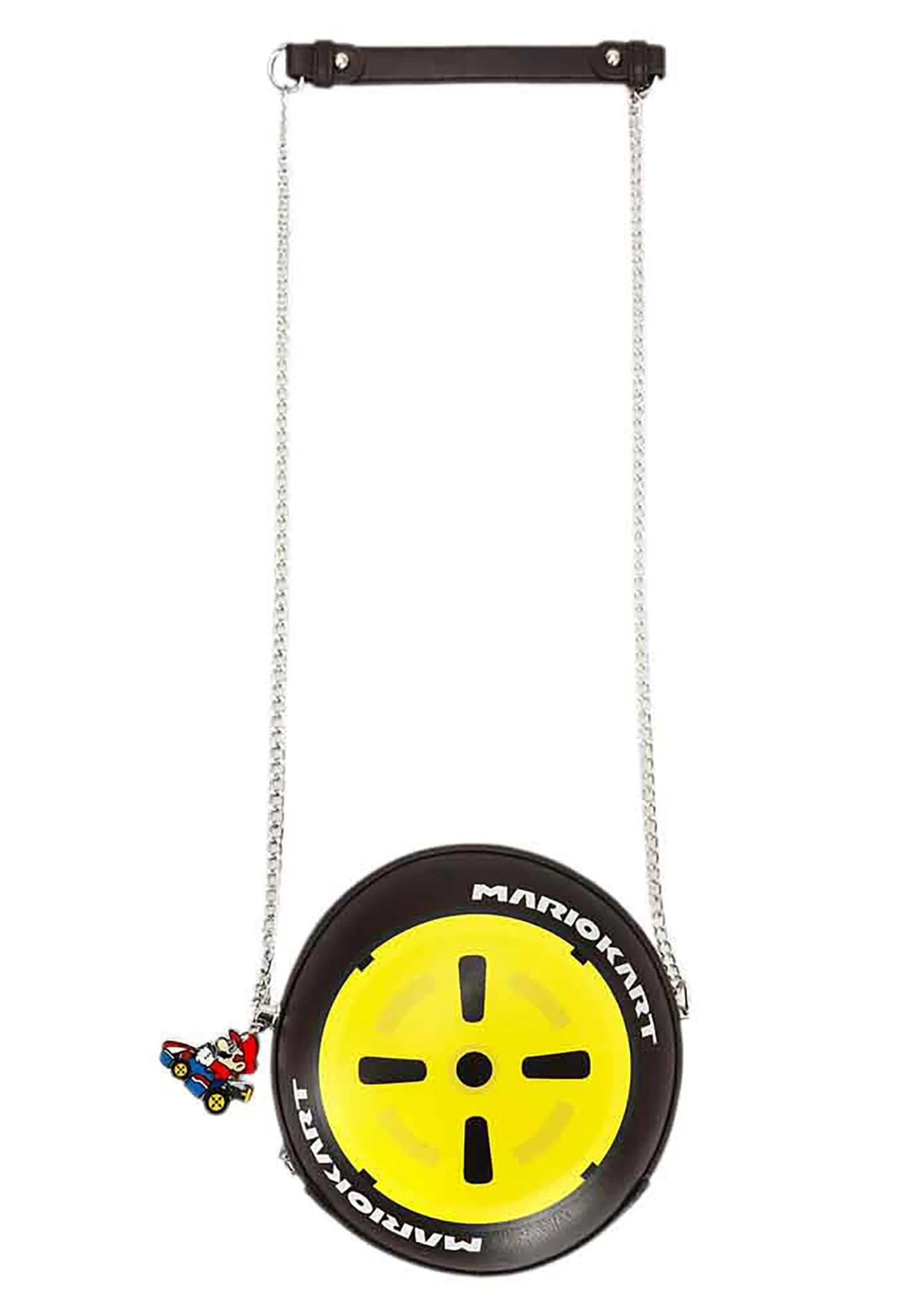 Bioworld Merchandising / Independent Sales Mario Kart Molded Wheel Women's Crossbody Handbag 1 Bioworld Merchandising / Independent Sales Mario Kart Molded Wheel Women's Crossbody Handbag