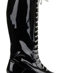 A Leading Role Men's Black Wrestling Boots -Cheap Halloween Store mens black wrestling boot alt 2