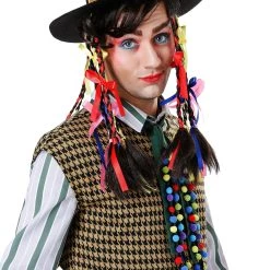 Fun Costumes Men's Chameleon Pop Star Hat W/ Wig