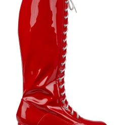 A Leading Role Men's Red Wrestling Boots -Cheap Halloween Store mens red wrestling boot alt 2