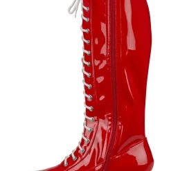 A Leading Role Men's Red Wrestling Boots -Cheap Halloween Store mens red wrestling boot alt 4