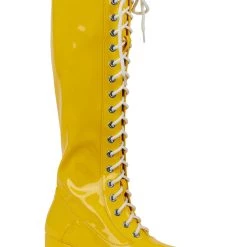 A Leading Role Men's Yellow Wrestling Boots