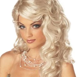 California Costume Collection Mermaid Blonde Wig