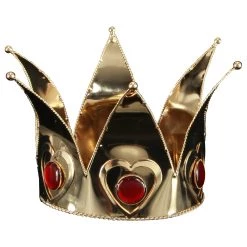 Elope Mini Queen Of Hearts Costume Crown For Adults