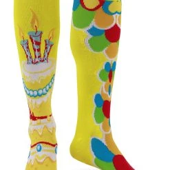 Elope Mismatched Celebration Knee-High Socks Yellow