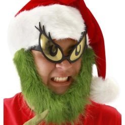 Elope Mister Grinch Glasses -Cheap Halloween Store mister grinch glasses alt 2