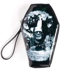 Rock Rebel Shop Monster Collage The Munsters Patent Coffin Wallet