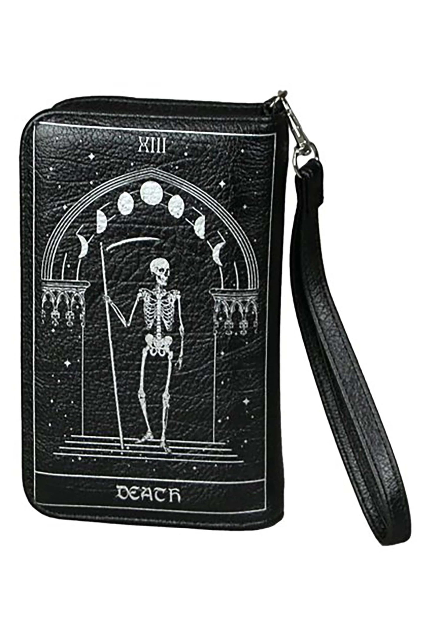 Comeco 7 Inch Moon And Death Tarot Card Wrist Wallet 2 Comeco 7 Inch Moon And Death Tarot Card Wrist Wallet - Image 2