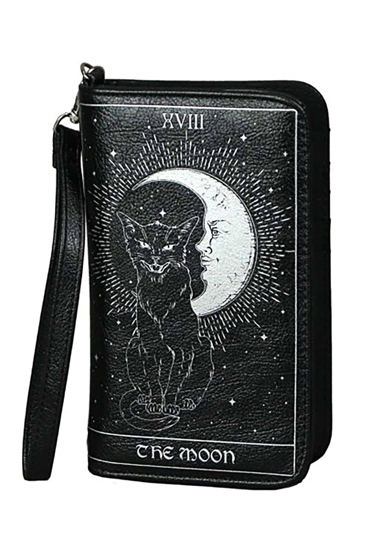 Comeco 7 Inch Moon And Death Tarot Card Wrist Wallet 1 Comeco 7 Inch Moon And Death Tarot Card Wrist Wallet